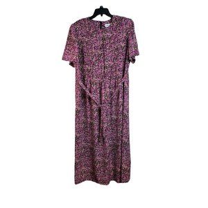 Vintage lady Dorby floral maxi dress sz14W